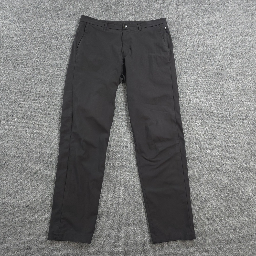 Lululemon Pants Mens 34x31 Black Commission Slim Chino Stretch Performance
